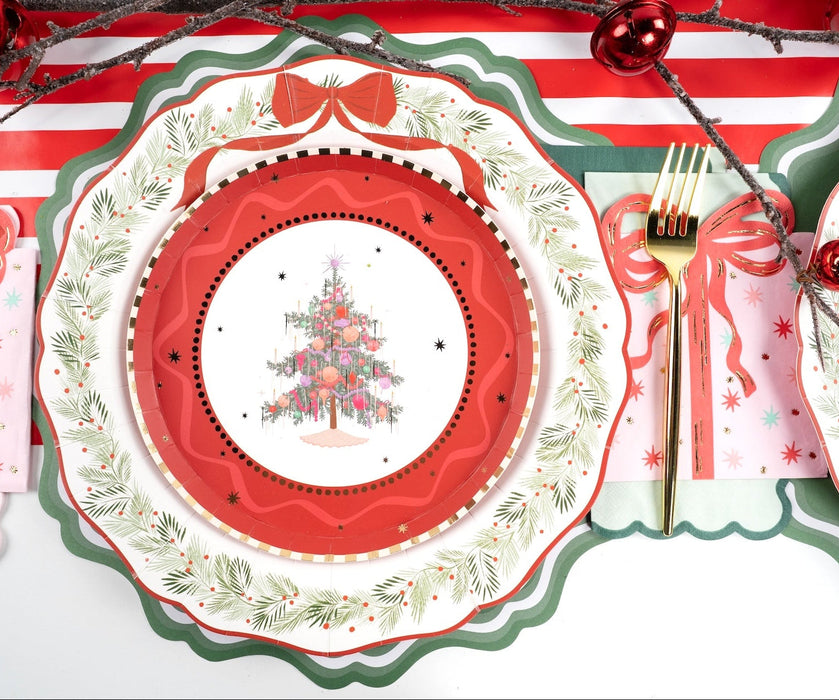 Holiday Present Vintage Christmas Napkins