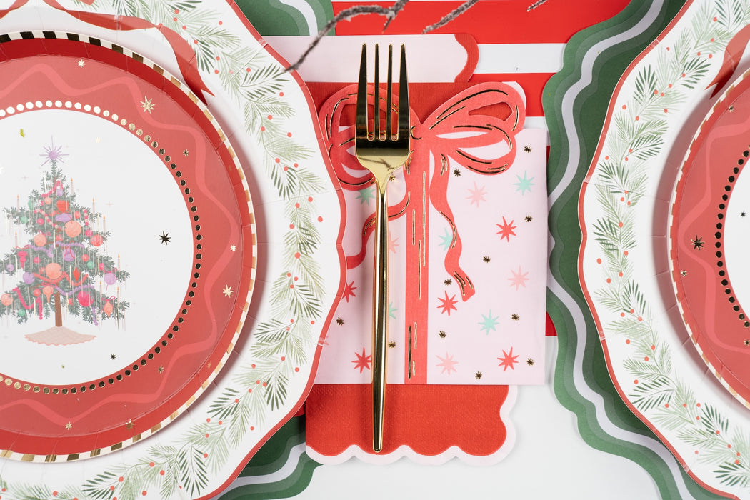 Elegant Vintage Christmas Tree Party Kit