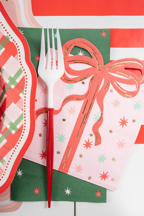Holiday Present Vintage Christmas Napkins