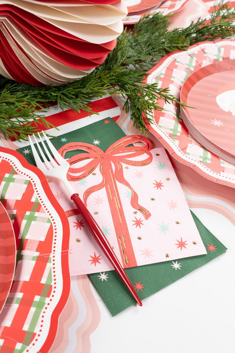 Holiday Present Vintage Christmas Napkins