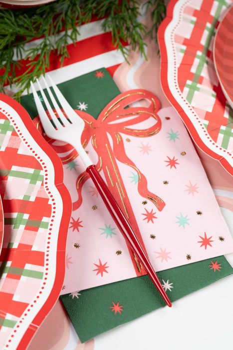 Holiday Present Vintage Christmas Napkins