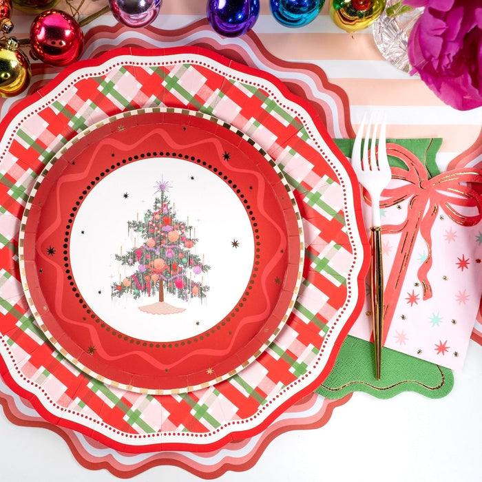 Holiday Present Vintage Christmas Napkins