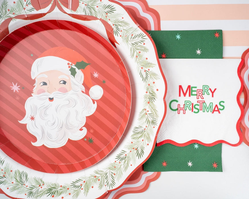 Vintage Jolly Santa Party Kit
