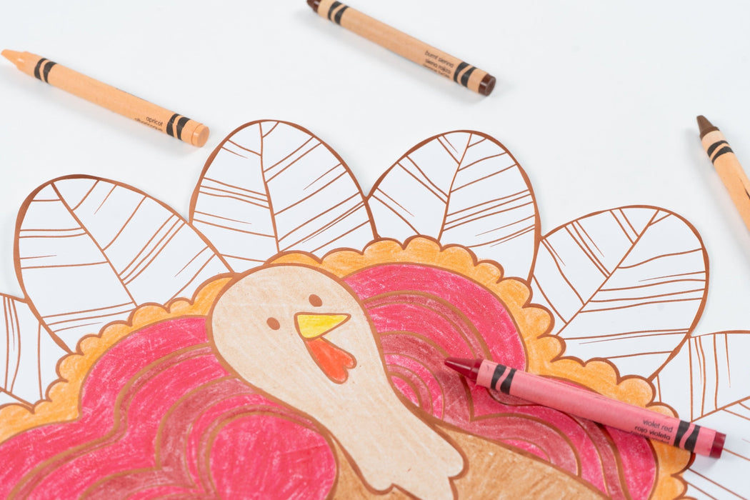 Thanksgiving Turkey Coloring Placemats