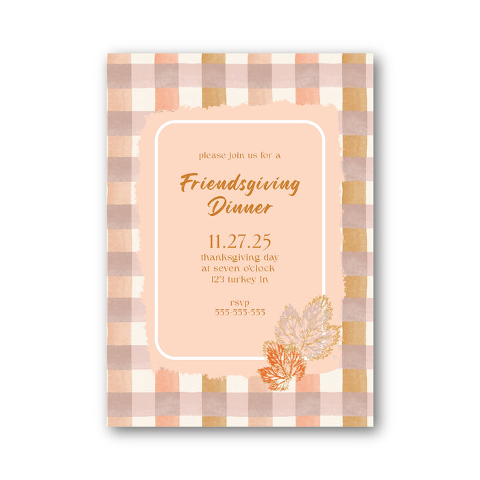 Blush Thanksgiving Digital Invitation