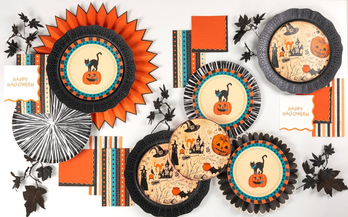 Vintage Halloween Dessert Plates