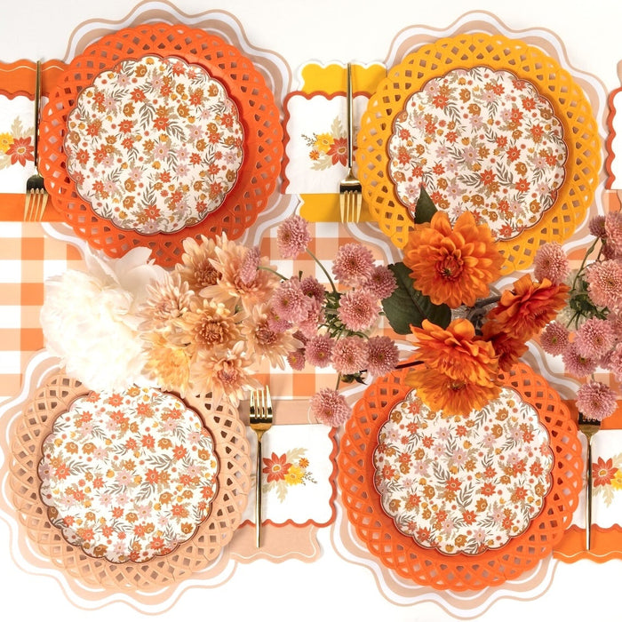 Deluxe Autumn Floral Party Kit- 24 Place Settings