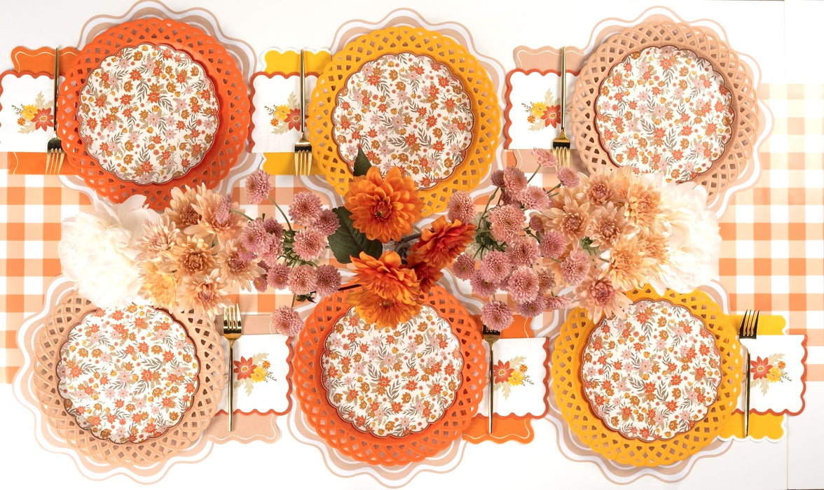 Deluxe Autumn Floral Party Kit- 24 Place Settings