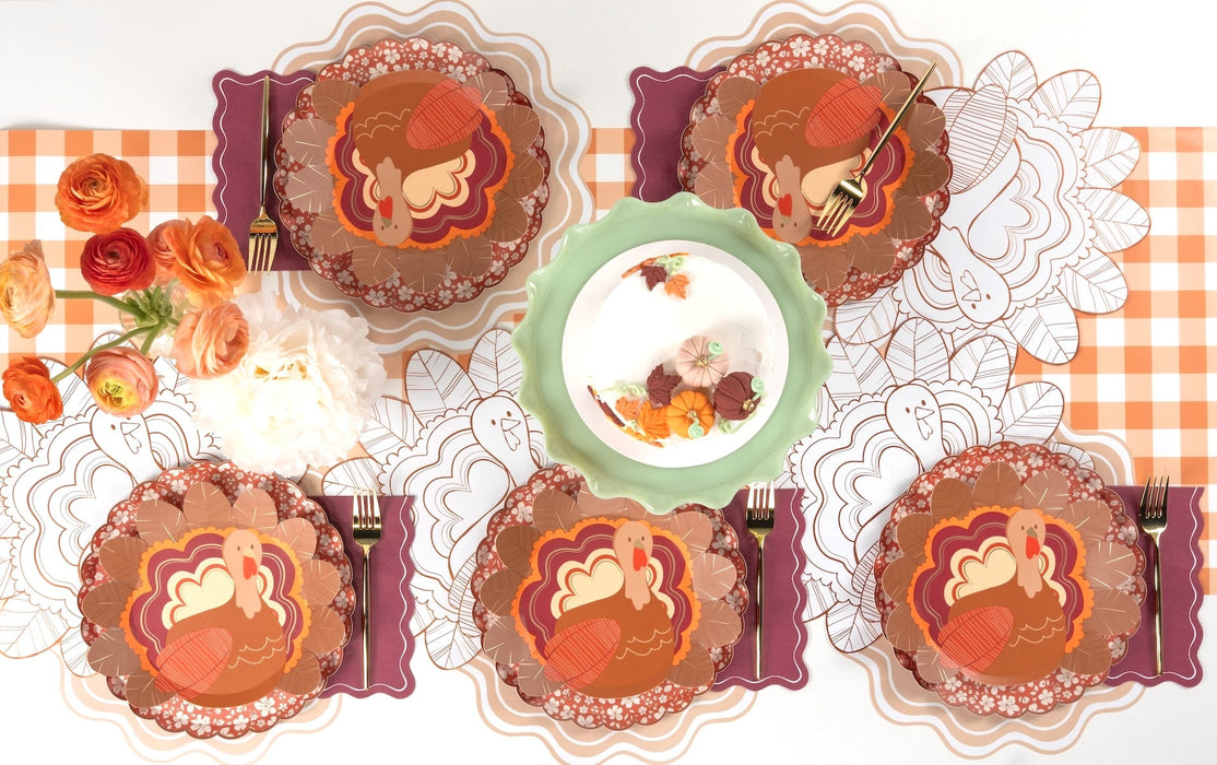Thanksgiving Turkey Coloring Placemats