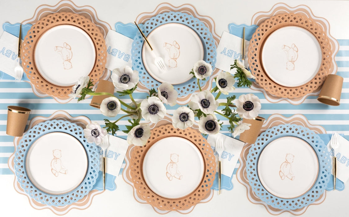 Beige Precious Baby Bear Dessert Plates