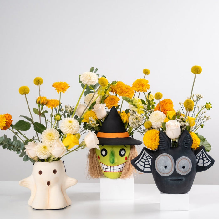 Paper Mache Ghost Bucket