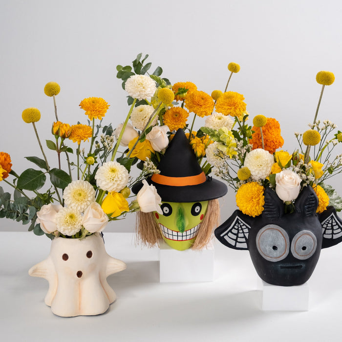 Paper Mache Ghost Bucket