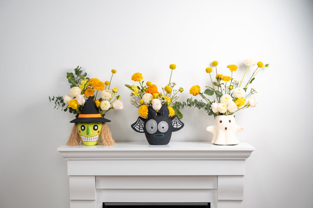 Paper Mache Ghost Bucket