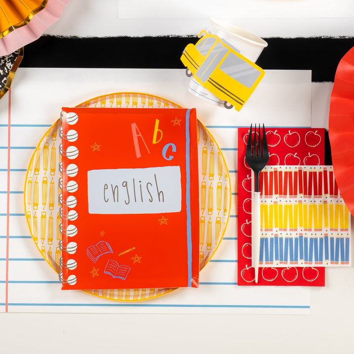 School Days Pencils Beverage Napkin
