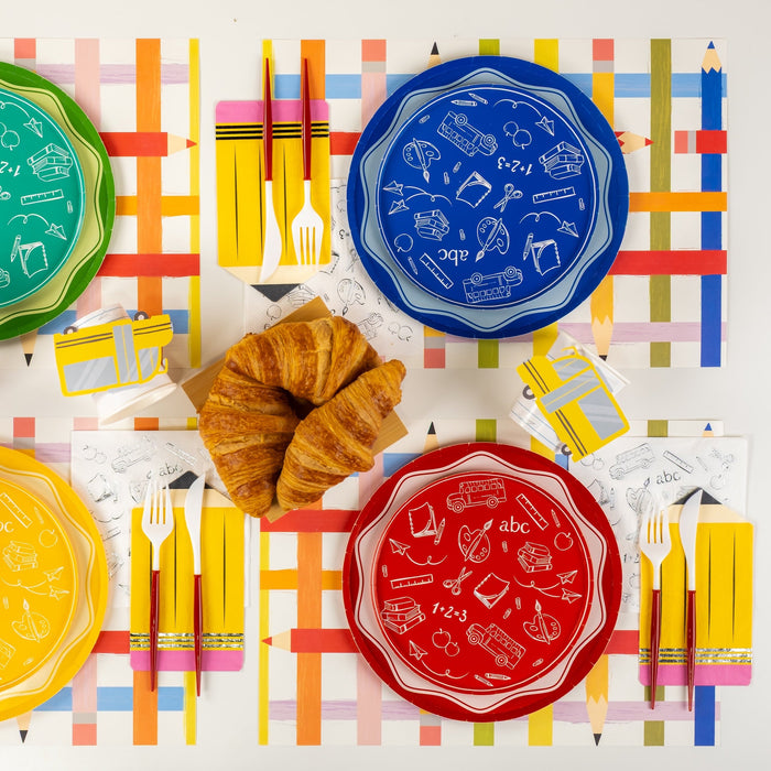 Colorful Pencils Paper Placemats