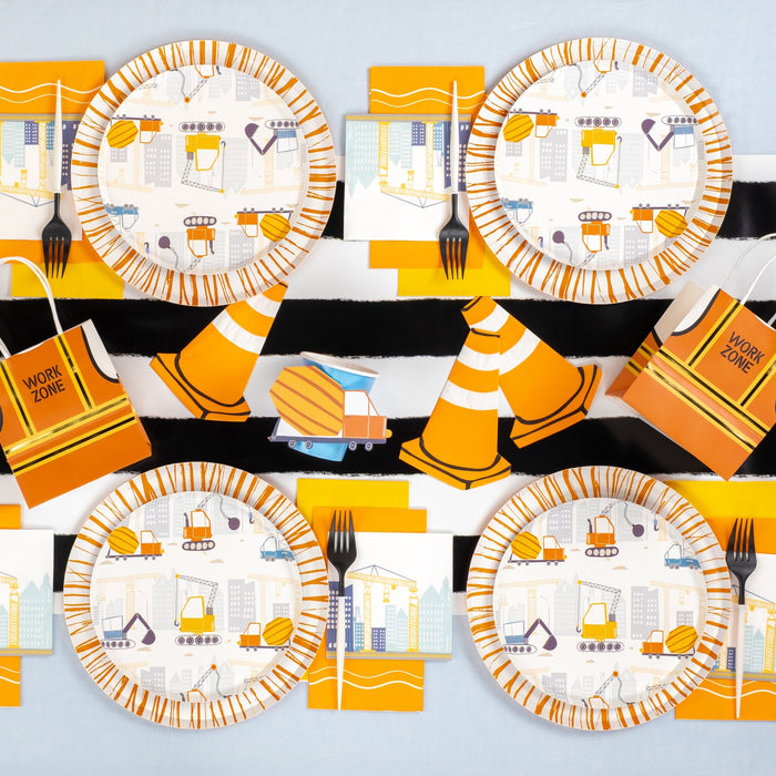 Construction Dessert Plates