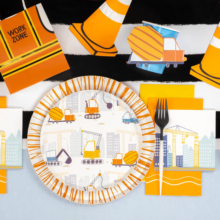 Construction Dessert Plates