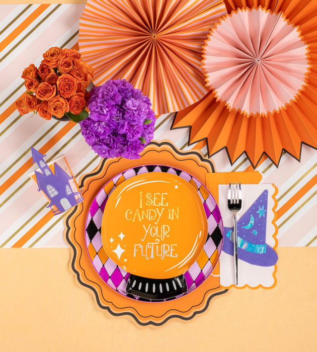 Halloween Diamond Dinner Plates