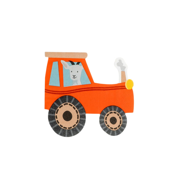 Farm Tractor Napkin