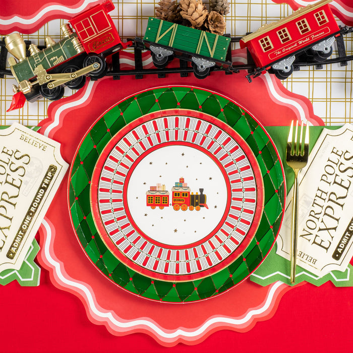 North Pole Express Dessert Plates