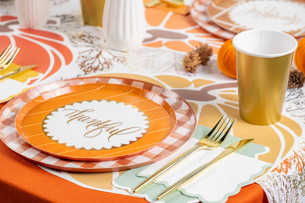 Harvest Pumpkins Paper Placemats