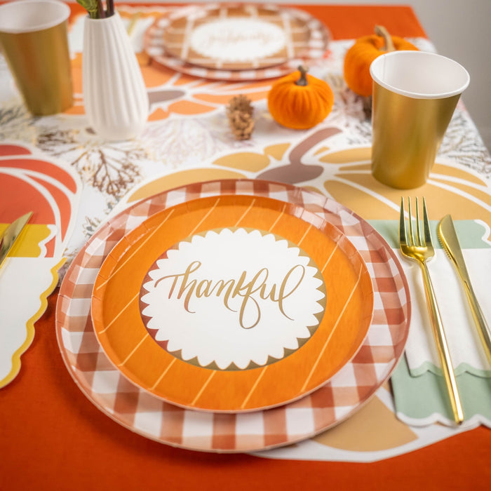Harvest Pumpkins Paper Placemats