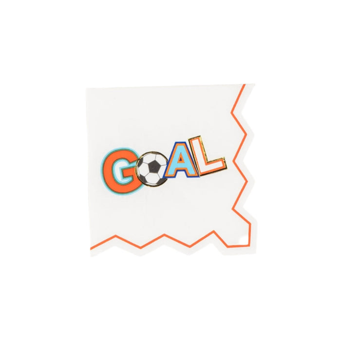 Soccer GOAL Beverage Napkins