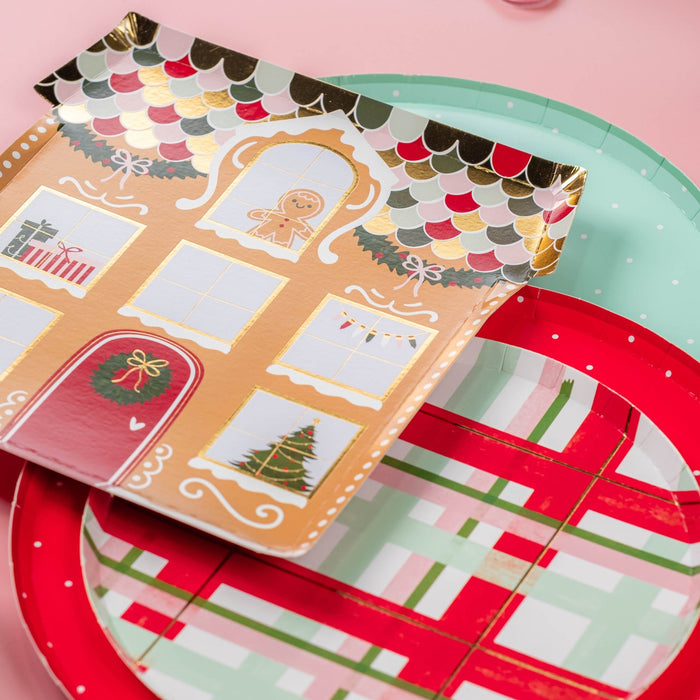 Cheerful Plaid Small Plates