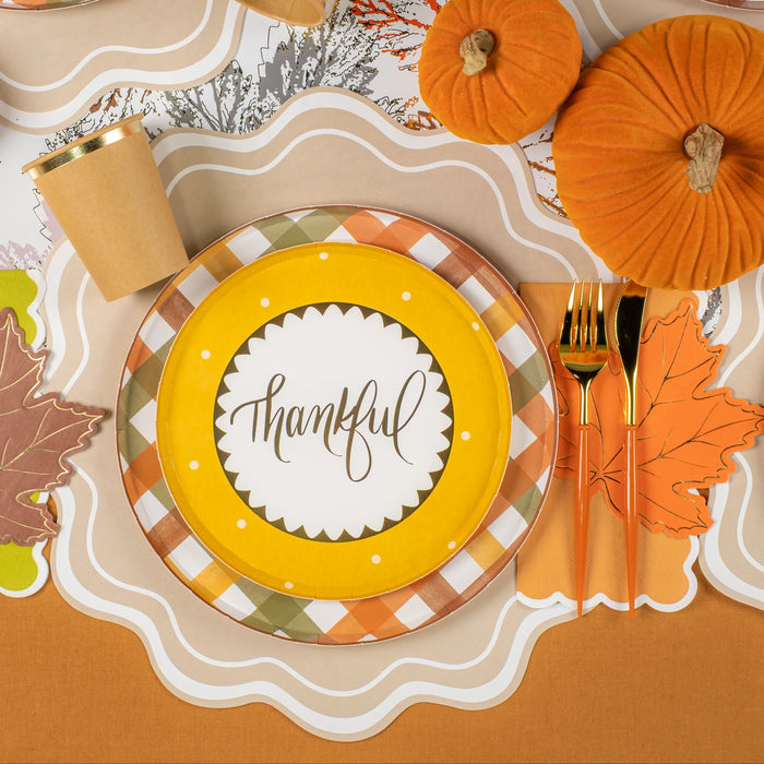 Harvest Thankful Dessert Plates