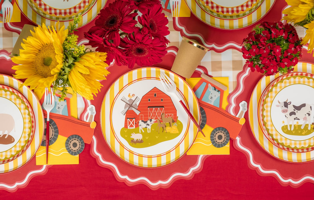 Farm Tractor Napkin