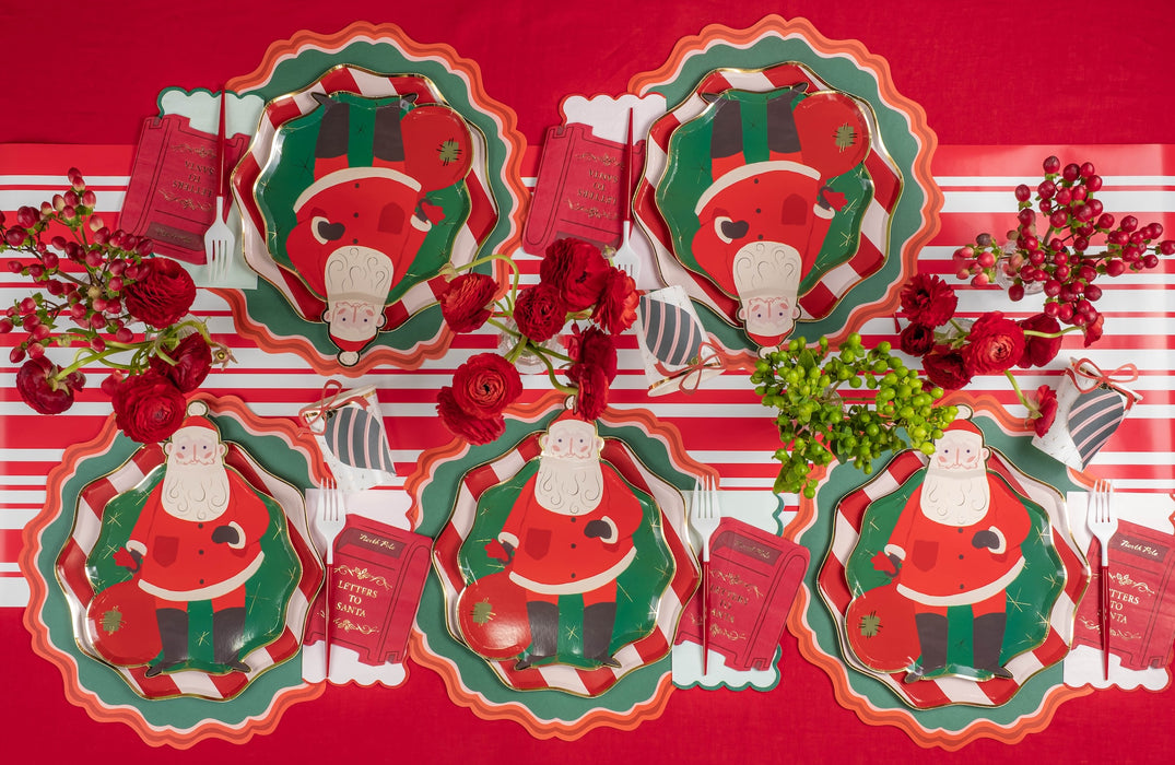 Santa's Cheer Dessert Plates