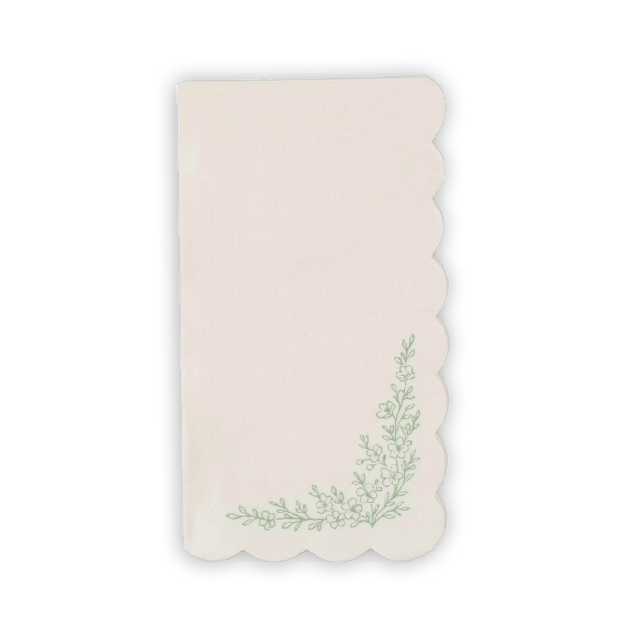 Floral Elegance Sage Guest Towels