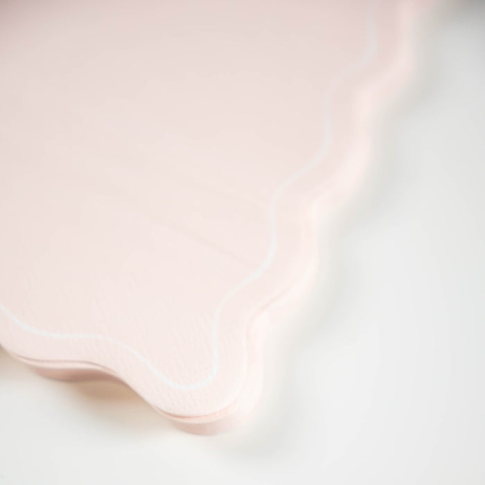 Pink Scallop Guest Towels