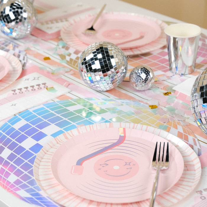 Pop Star Dance Party Vinyl Record Dessert Plates