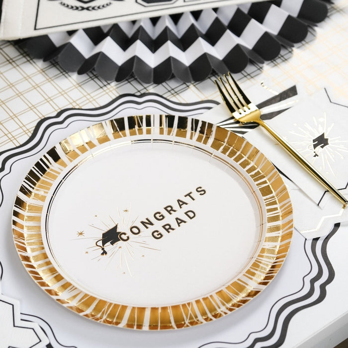 Reverse Gold Radiance Dinner Plates