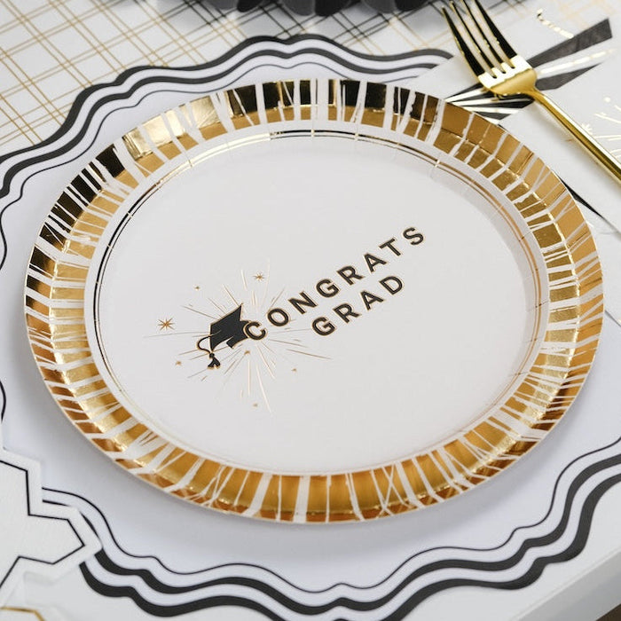 Reverse Gold Radiance Dinner Plates