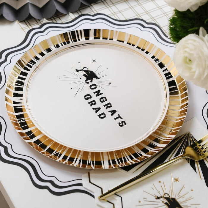 Reverse Gold Radiance Dinner Plates