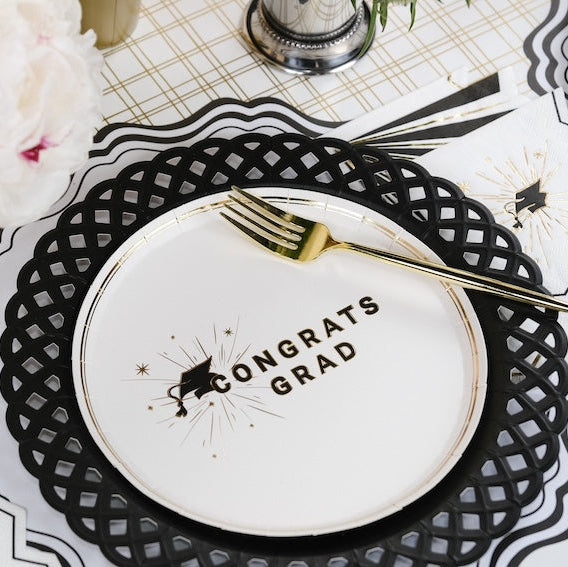Congrats Grad Graduation Dessert Plates