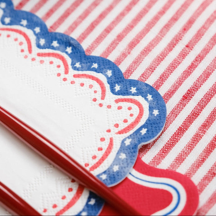 4th of July Patriotic Cocktail Napkin