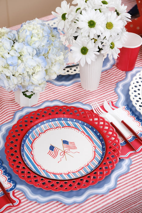4th of July Flag Dessert Plates