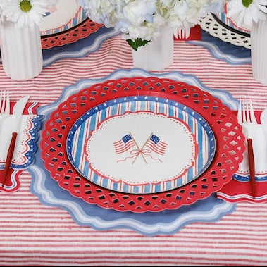 4th of July Flag Dessert Plates