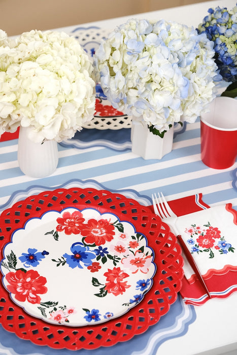 Summer Floral Dessert Plates