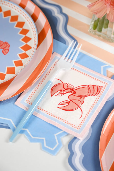 Light Blue Celebration Chic Guest Towels