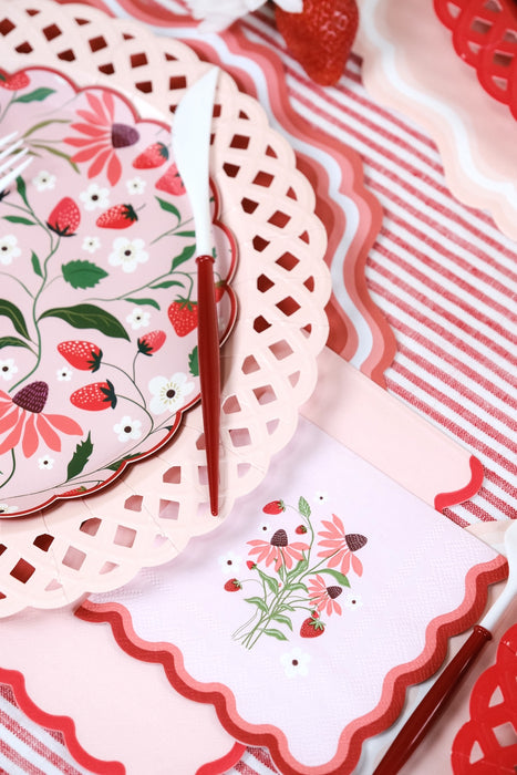 Sweet Berry Patch Strawberry Cocktail Napkins