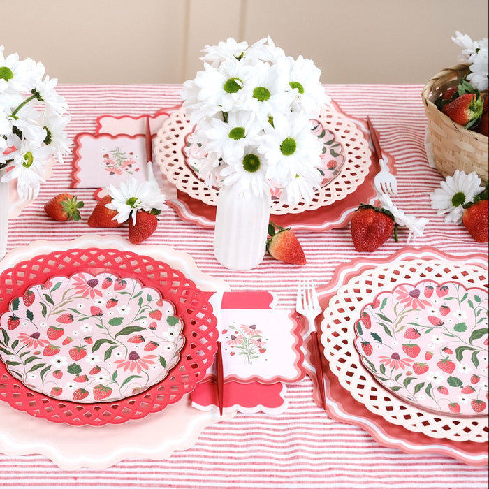Sweet Berry Patch Strawberry Cocktail Napkins
