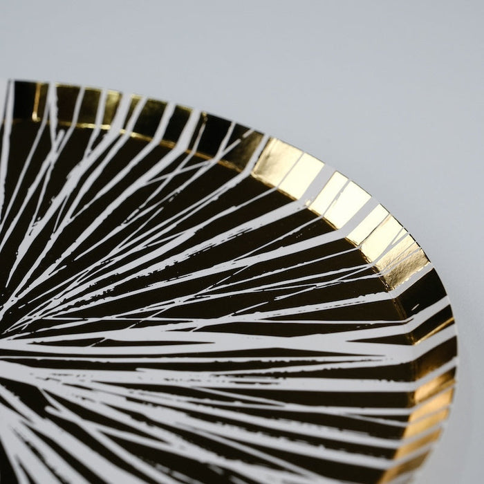Reverse Gold Radiance Dinner Plates