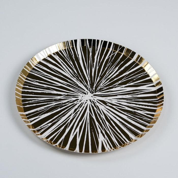 Reverse Gold Radiance Dinner Plates