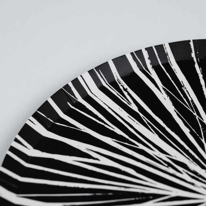 Reverse Black Radiance Dinner Plates