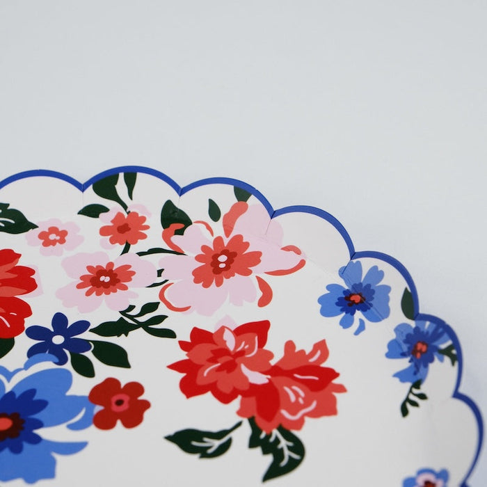 Summer Floral Dessert Plates