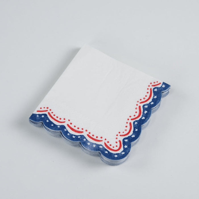 4th of July Patriotic Cocktail Napkin